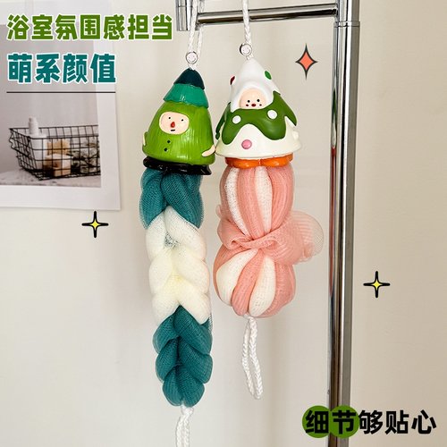 可爱圣诞树雪人洗澡搓背沐浴球