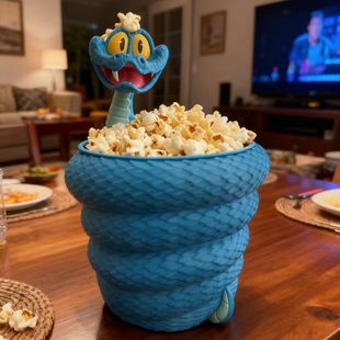 疯狂动物城2周边盖瑞一条蛇爆米花桶家用桌面笔筒可爱卡通收纳桶