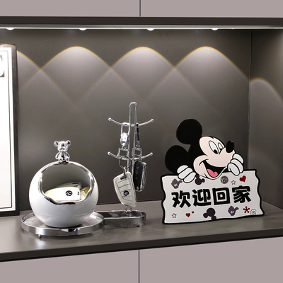 欢迎回家暴力熊钥匙收纳玄关摆件