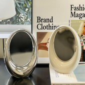 ins可翻转放大双面化妆镜子桌面台式 家用办公室美容院宿舍梳妆镜