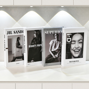 现代简约假书摆件仿真书本书籍书柜装饰品房间改造好物拍照道具书