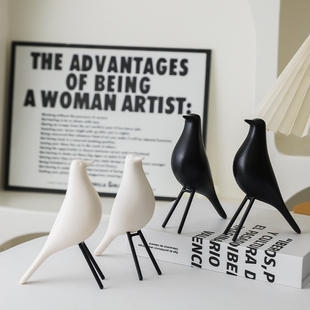 简约伊姆斯小鸟摆件客厅玄关电视酒柜子家居软装饰前台工艺品摆设