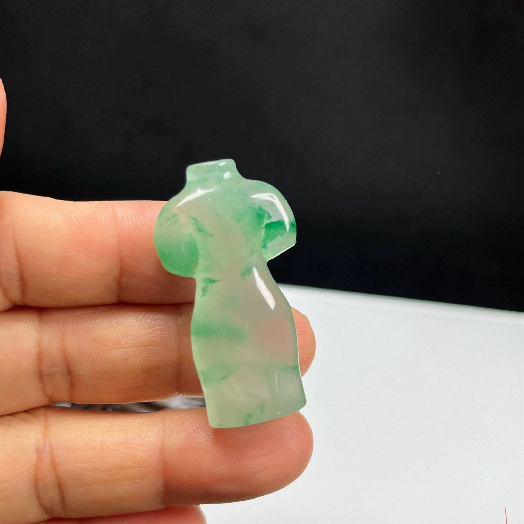 天然玉石精品珠宝高冰飘翠绿色非洲翠玉旗开得胜吊坠旗袍毛衣链,珠宝/钻石/翡翠,非洲翠,淘宝优惠券,粉丝福利购,淘宝优惠卷