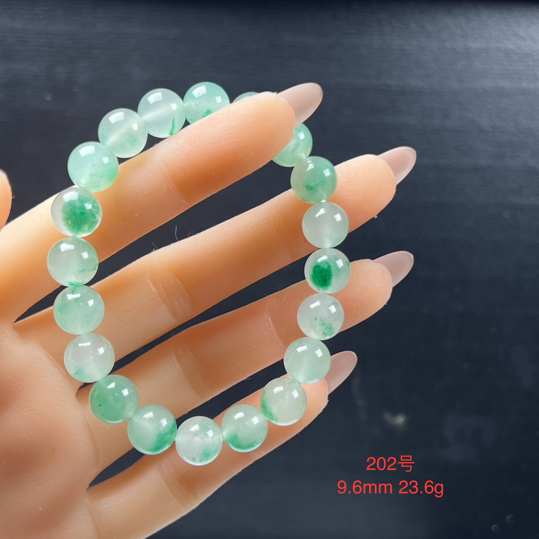 天然玉石精品高冰飘翠绿色非洲翠玉佛珠10mm玉石手串手链正品送礼