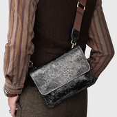 包邮 男士 牛皮单肩斜跨包真皮小包包简约牛皮通勤小挎包手机 差包潮