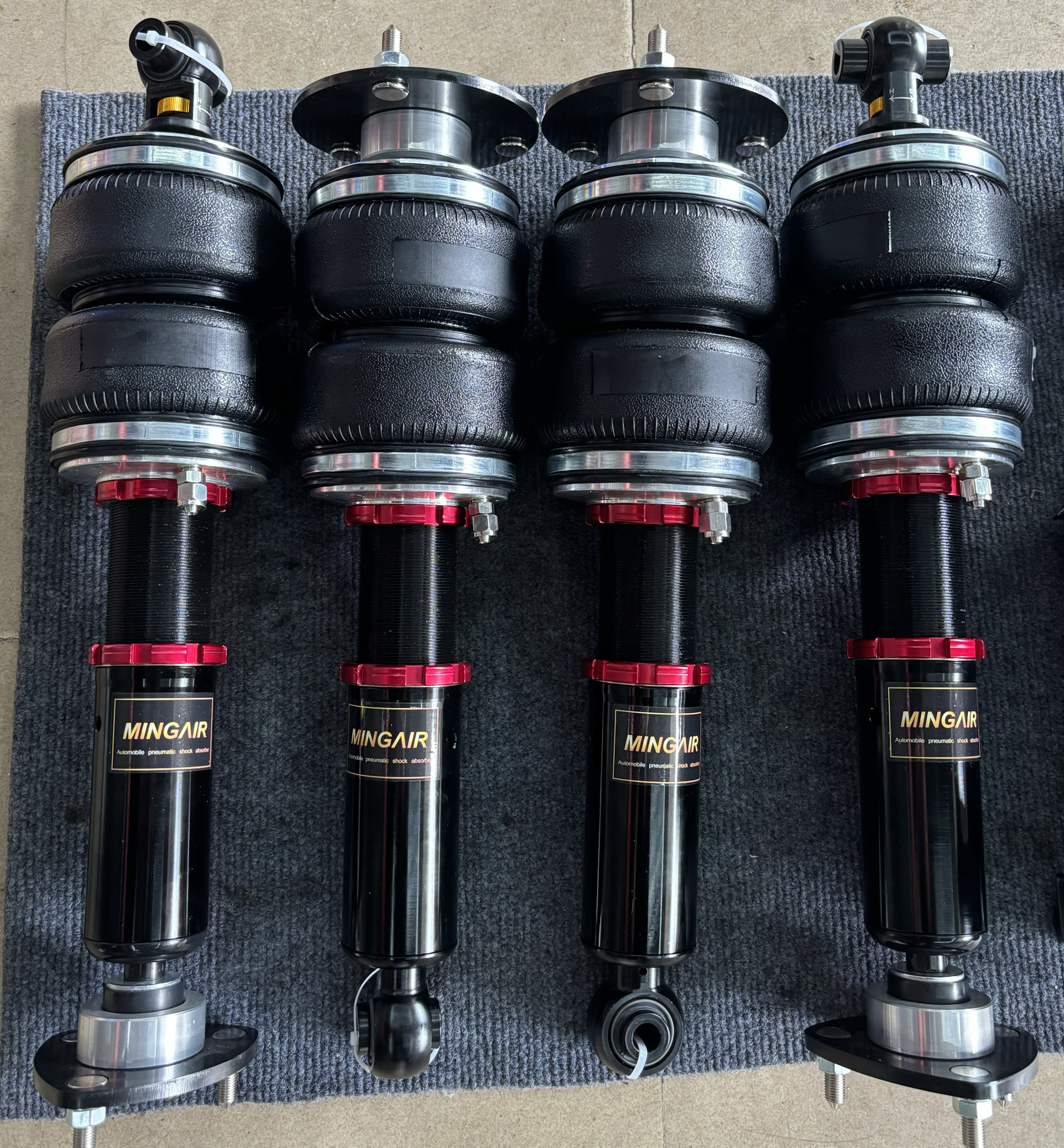 锐志 MINGAIR 气动避震改装汽车减震器可调阻尼悬挂空气悬挂