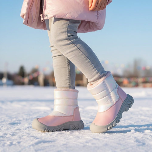冬季加绒加厚防水防滑童雪地靴