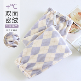 家居裤 孕妇可调节睡裤 法兰绒加厚保暖孕期居家大码 托腹裤 秋冬长裤