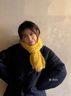 含羊毛百搭小围脖女生针织护脖