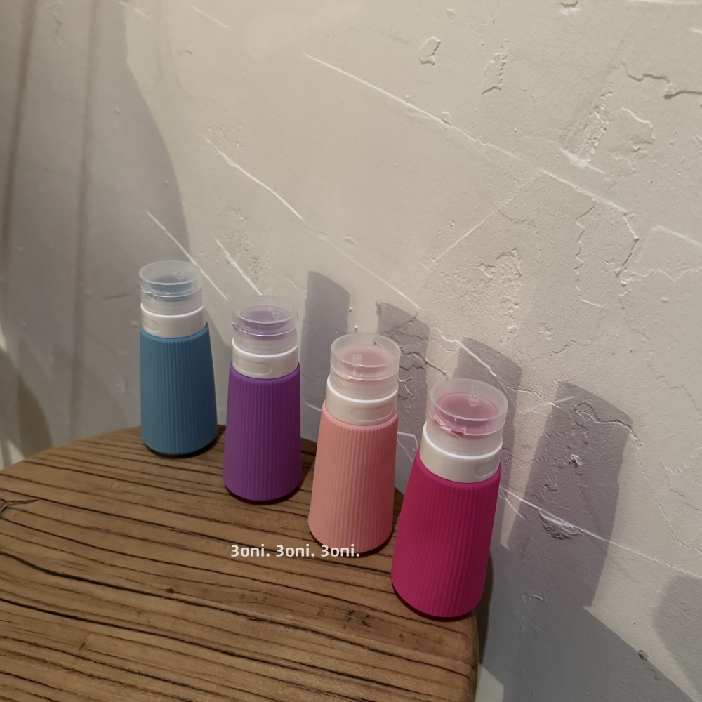 减重出行，日常洗漱洗发水护发素沐浴露90ml硅胶分装瓶不占空间！