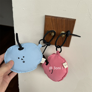 真嘟可爱!防摔苹果耳机保护套华为4a耳机包~女生包包钥匙扣挂件