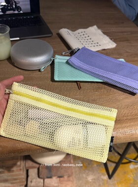 bee须拿下～蜂窝氧气！学生装笔袋也适用于女生化妆刷眉笔收纳袋