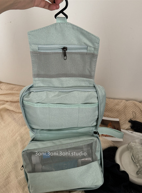 日系纯素版旅游洗漱包！简直是我化妆品的小小“行李箱“男女款