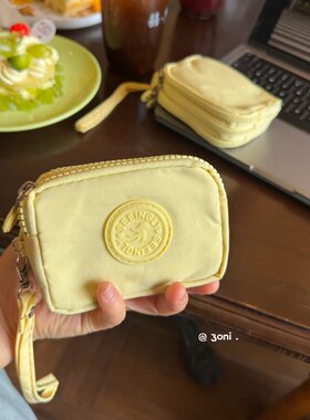 随身小包！袖珍“三明治”三层尼龙身份证零钱包口红耳机收纳袋