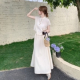 【现货]2026夏季新品风短袖半身裙两件套005-681-P165-K248，女装连衣裙，浙宝005