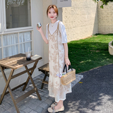 【现货】2026夏季新款白色吊带罩衫两件套005-683-P160-K238，女装连衣裙，浙宝005