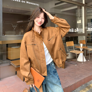 【新款数据】大货已出 麂皮绒外套2B063-566-P180-K288，女装短外套，浙宝005