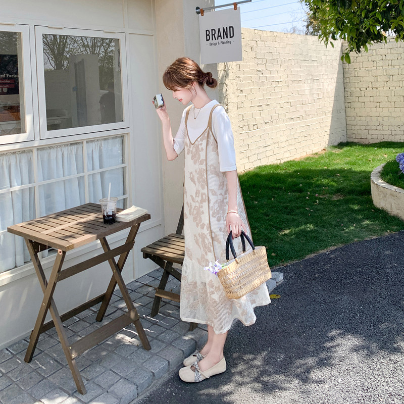 【现货】2026夏季新款吊带罩衫两件套2B063-6203-P160-K238，女装连衣裙，浙宝005