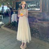 【现货到位】2026夏季新品挂脖连衣裙长裙005-651-P135-K198，女装连衣裙，浙宝005