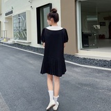 夏季新品【-现货】短款娃娃领连衣裙005--8809--P105--，女装连衣裙，浙宝005