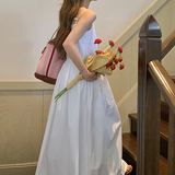 夏款【现货】白色吊带连衣服百搭0058822-P110-K168，女装连衣裙，浙宝005