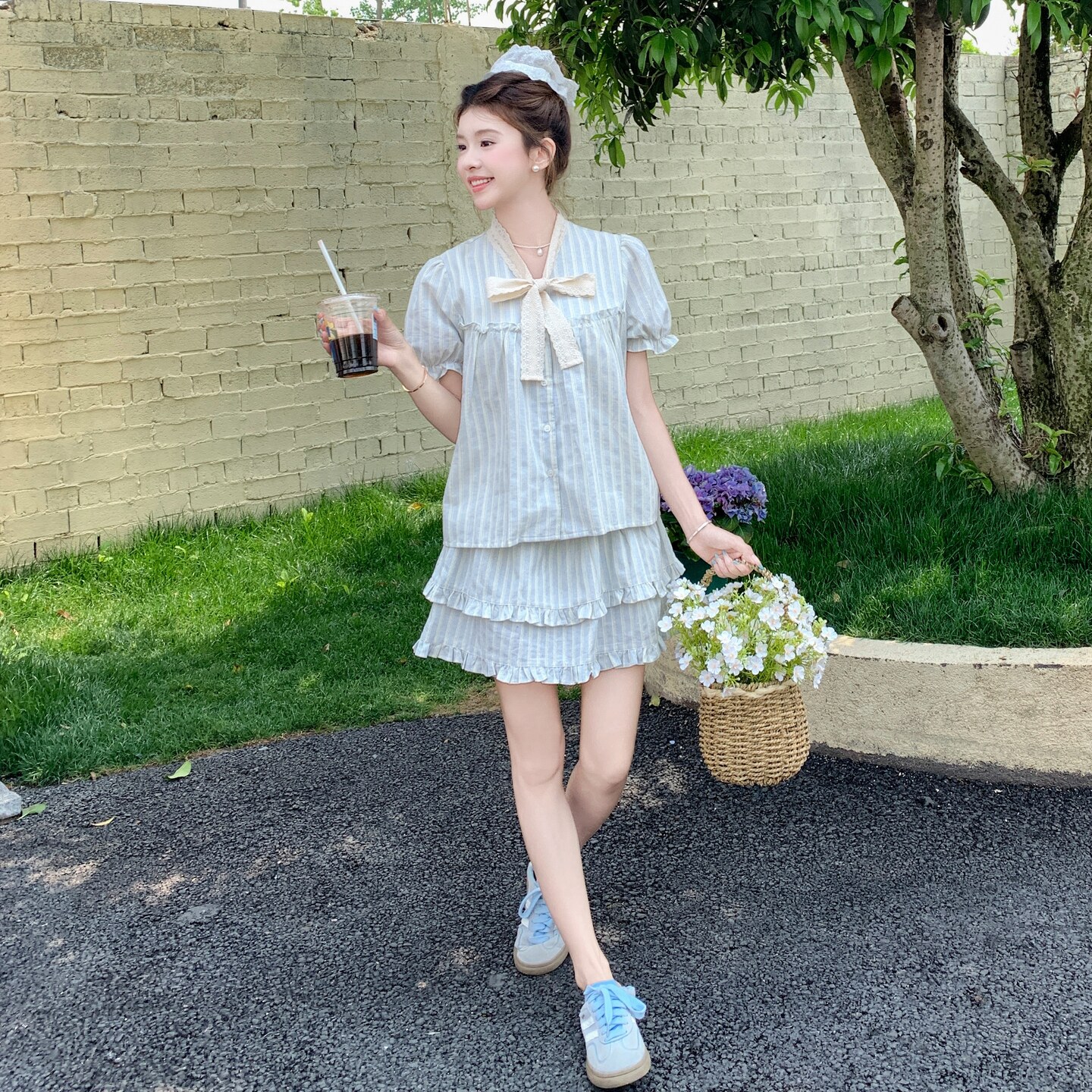 现货2026夏季新品两件套连衣裙2B0636012-P145-K218，女装套装/套裙，浙宝005