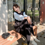【新款好数据】大货已出假两件套连衣裙2B063-6160-P135-K218，女装连衣裙，浙宝005