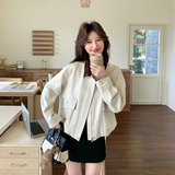 【大货已出】2026年春季休闲风翻领短外套005-6176-P155-K248，女装短外套，浙宝005