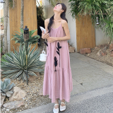 2026夏季新款吊带连衣裙海边度假裙005634-P125-K188，女装连衣裙，浙宝005