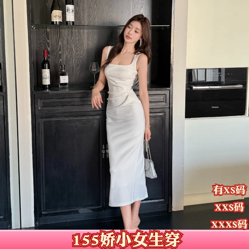 女装小个子XXXS加小码150cm显高夏装吊带连衣裙时尚新款包臀长裙