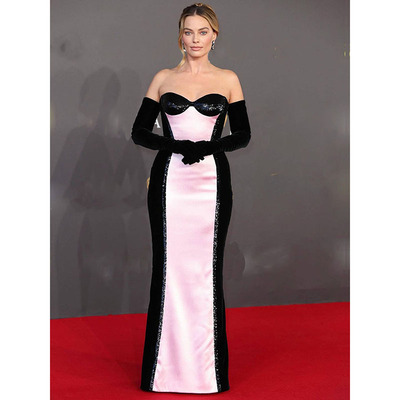 抹胸长款法式派对名媛气质连衣裙