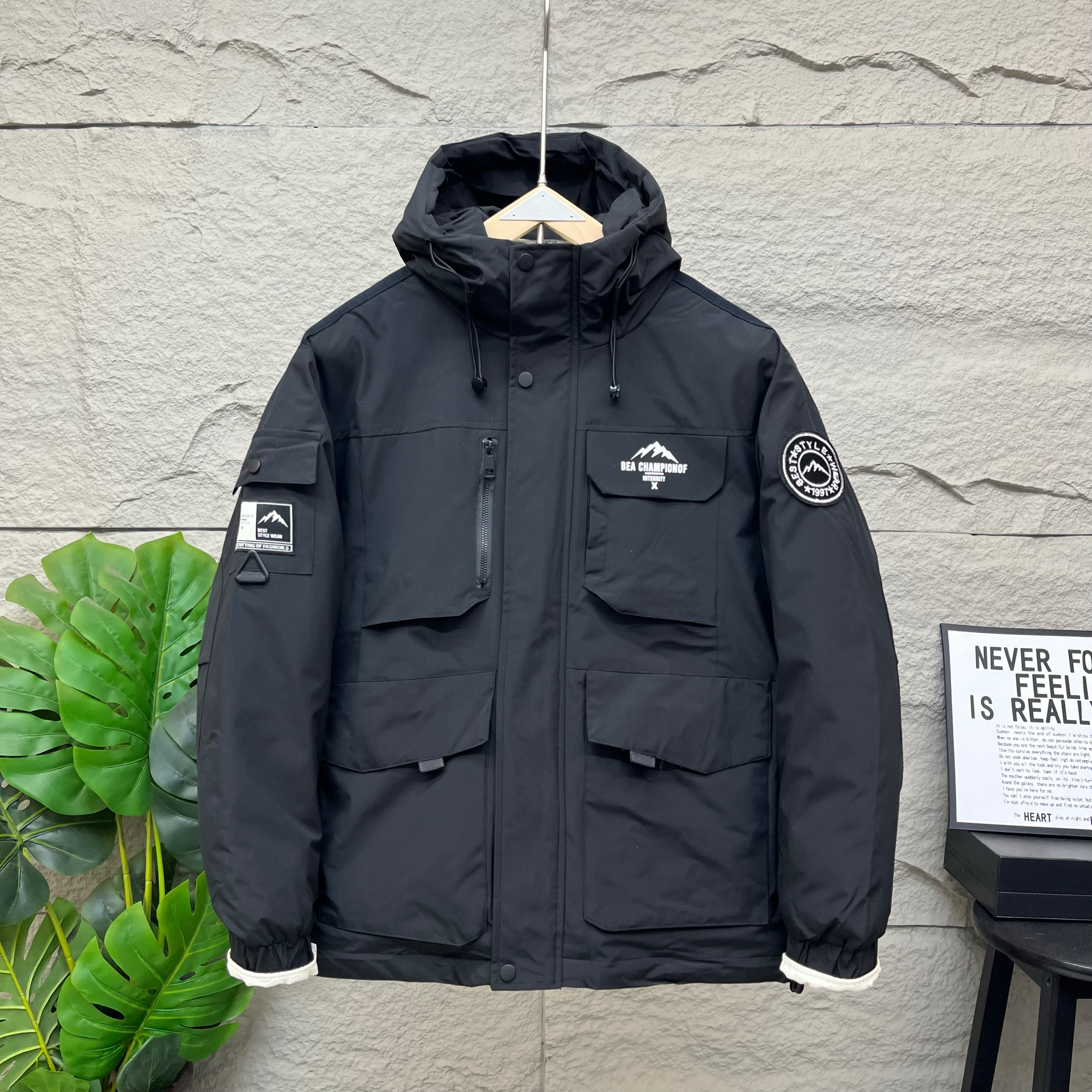 冬季新款加厚棉服男士连帽工装大棉外套轻奢休闲高端保暖棉衣棉袄