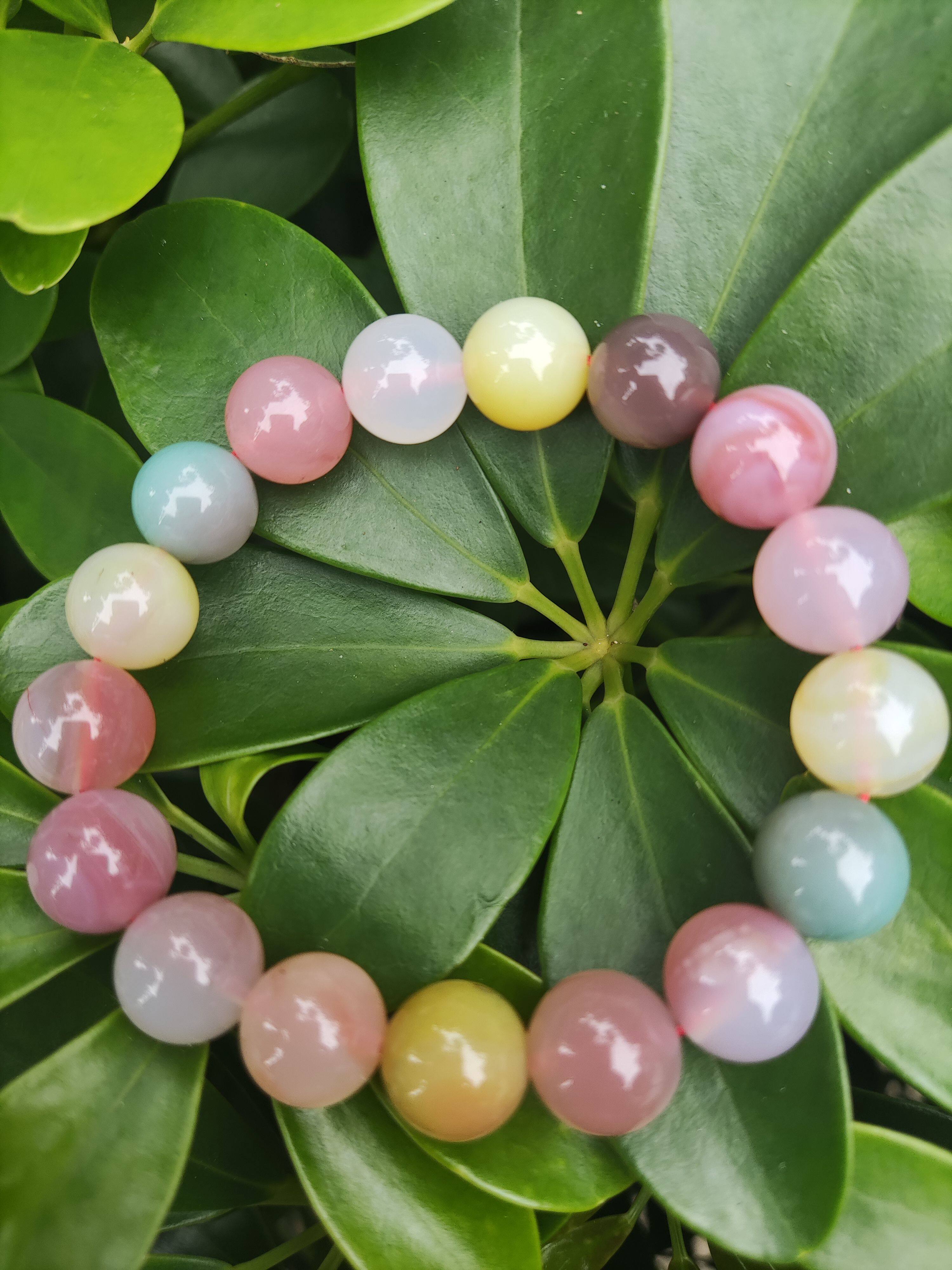 天然原石盐源绯红玛瑙手串m9003