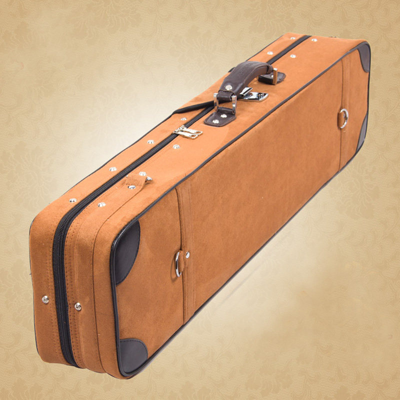 乐器配件专业二胡硬盒琴盒盒子包梵巢鹿皮绒材质防水防潮经久耐用