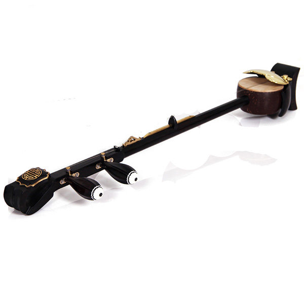 包邮厂家促销黑檀木专业豫剧演奏中音板胡乐器大底托老椰壳赠配件