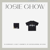 CHOW 斑点铁塔小狗T 女款 JOSIE 水洗质感印花短T恤 PU021183