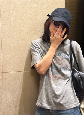 JOSIE CHOW【纽约街头】春夏新款美式字母T恤女宽松上衣RL990183
