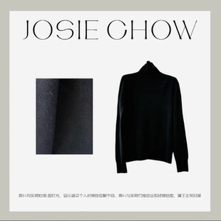 JOSIE CHOW【高领咩毛绒】女款秋冬休闲轻奢极简针织毛衣JC631464