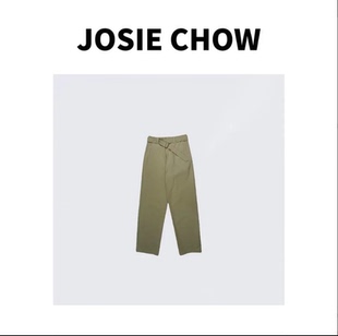 休闲裤 JOSIE JC6910A0 腰封收紧夏季 小众设计师款 CHOW 腰带