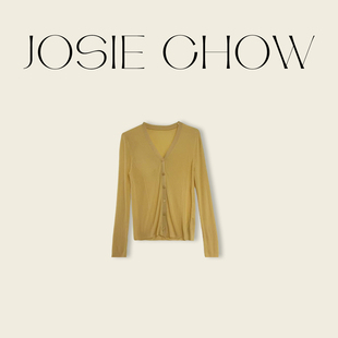 JOSIE CHOW【巨好看】长袖薄款防晒开衫女针织空调杉上衣JC621489