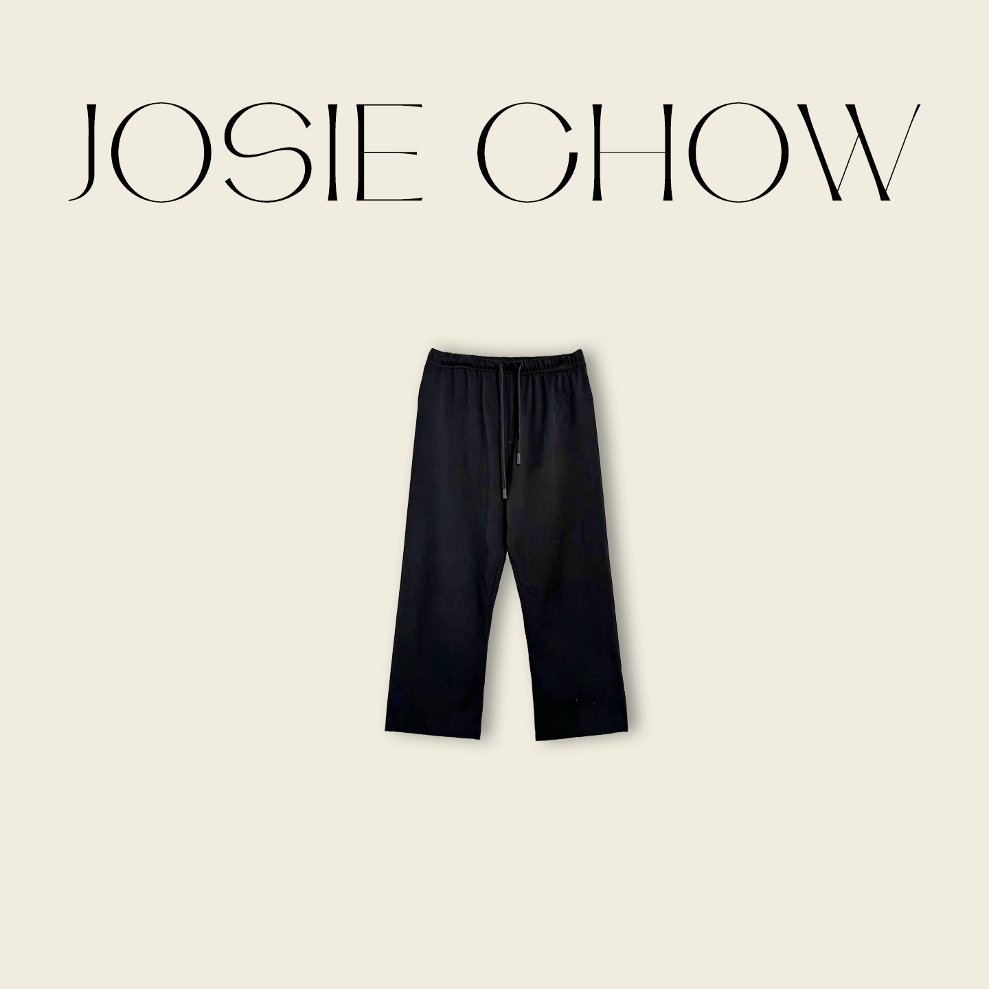 JOSIE CHOW【莫代尔棉】夏季八分直筒休闲裤阔腿运动裤女LL880408