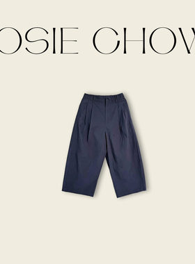 JOSIE CHOW【进口长绒棉】夏季宽松阔腿八分裤弯刀休闲裤JC582645