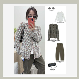 JOSIE CHOW【小香】秋冬新款轻奢高级时尚通勤山羊绒外套LP23804