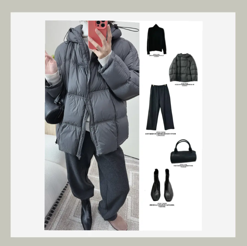 JOSIE CHOW【翻皮绒】女冬日复古百搭羊毛雪地靴平底鞋UG403448