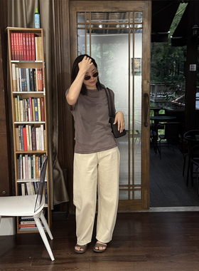 JOSIE CHOW【极简】春夏直筒牛仔裤宽松阔腿裤休闲长裤CJ4220183