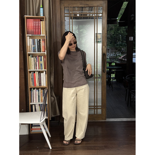 直筒牛仔裤宽松阔腿裤休闲长裤