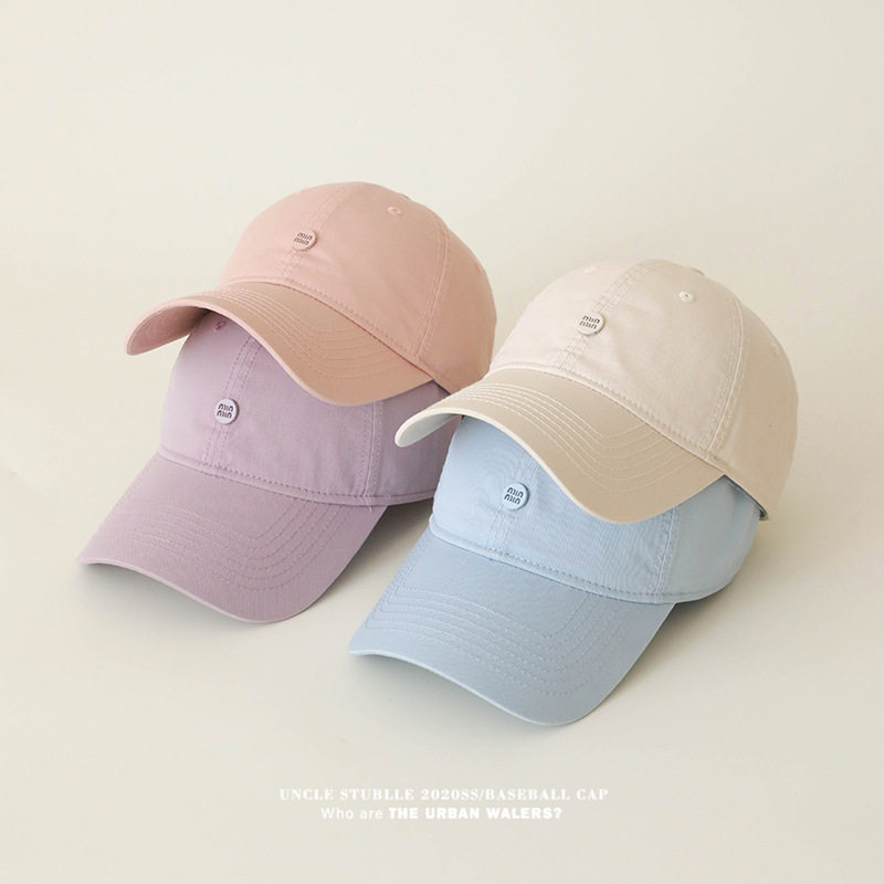 夏季薄款遮阳棒球帽宽帽檐大脸显脸小鸭舌帽学生情侣休闲百搭