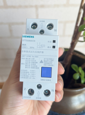 西门子空气开关家用配电2P80A总开自恢复式带过欠压保护器断路器