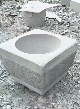 打糍粑青麻石石臼家用老式打麻糍大号石对窝捣辣椒打年糕农村石钵