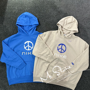 NIKE 女子连帽套头宽松加绒运动休闲针织套头卫衣FB1823 耐克